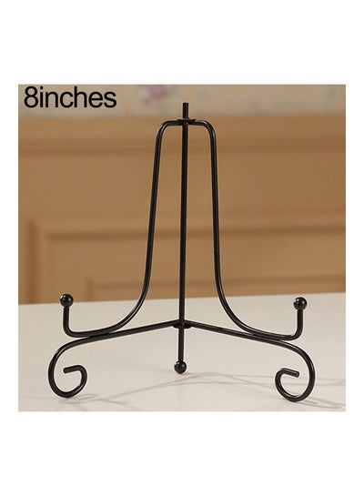 Buy Iron Easel Plate Display Stand Black 8inch in UAE