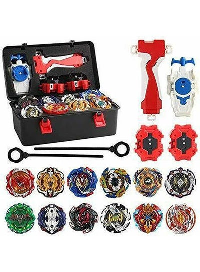 اشتري 12-Piece Super Burst Spinner Toy Multicolour في مصر