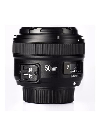 Buy YN 50mm f/1.8 AF Prime Lens Auto Focus Large Aperture For Nikon Dslr Camera As AF-S 1.8G Black in Egypt