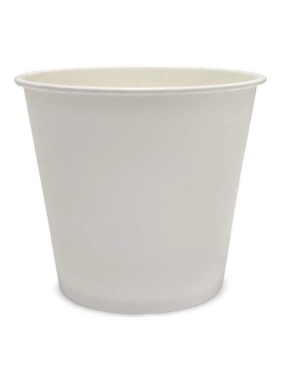 Buy 25-Piece Disposable Paper Cups White in UAE