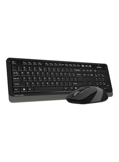 Buy 2-Piece Power-Saving Wireless Keyboard And Mouse Set Black/Grey in UAE