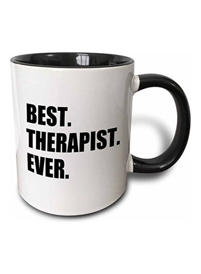 Buy Best Therapist Ever Mug Black/White in UAE