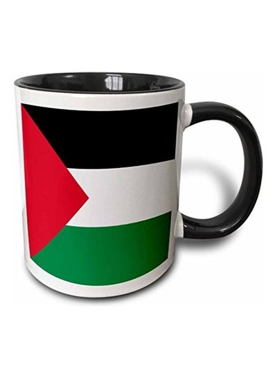 Buy Flag Of Palestine Printed Coffee Mug Multicolour in UAE