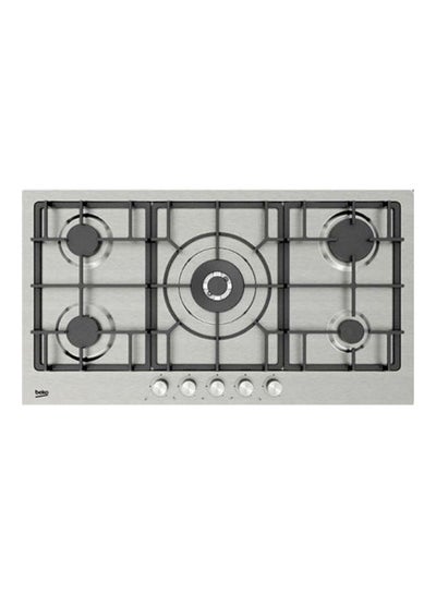 Buy Built-In Gas Hob 5 Burners HIMW95226SXEL Silver in Egypt