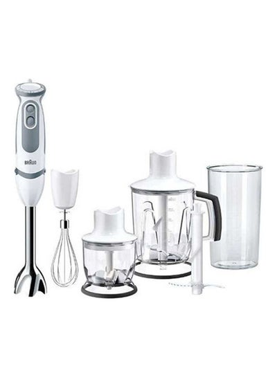 Buy Hand Blender Braun Stainless Steel 1.25 L 1000.0 W MQ5245 White/Grey in Egypt