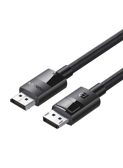 CABLEDECONN DisplayPort Ultra HD 8K 4K Copper Cord DP 1.4 HBR3 8K@60Hz 4K@144Hz High Speed 32.4Gbps HDCP 3D Slim and Flexible DP to DP Cable 1M, DP to DP8K 