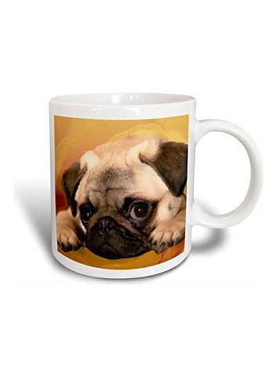 Buy Pug Two Tone Mug Multicolour 11 oz in UAE