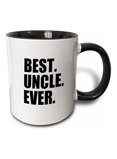 Buy Best Uncle Ever Printed Mug Black/White in UAE