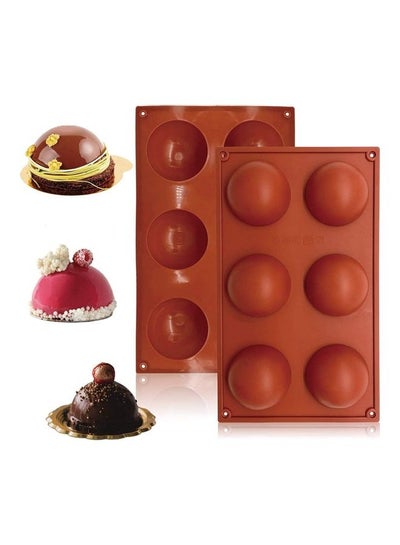 Buy Silicone Mold for Chocolate , DIY Semi Sphere Silicone Baking Mold for Making Hot Chocolate Bomb,Cak multicolour in UAE