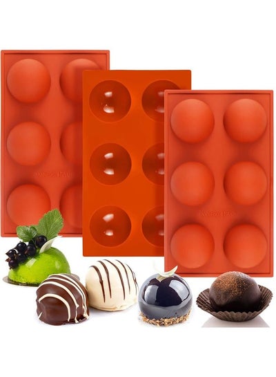 Mity rain (3 Pcs) 36 Cavity Semi Silicone Mold/Bite Sized Mini Chocolate  Balls Mold/Round Fat Bomb Mold Dome Half Sphere Mold for Cake Baking,  Jelly