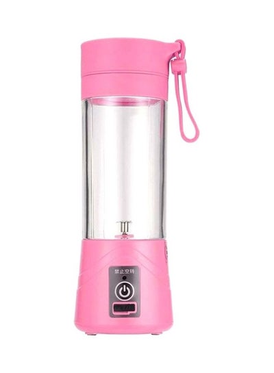 Buy Portable And Rechargeable Juice Blender 380.0 ml 20.0 W HTC-122B Pink in UAE
