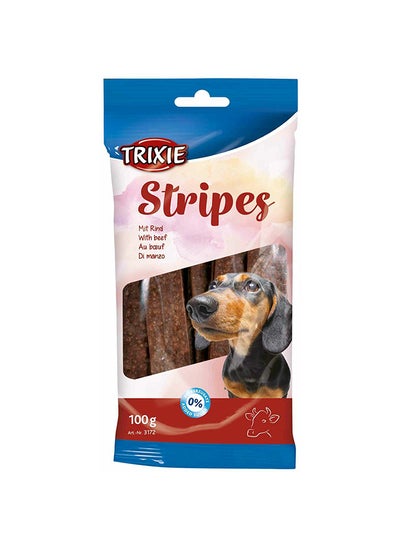 Buy 5 Piece Beef Stripes Chewing Stick Multicolour 100grams in UAE