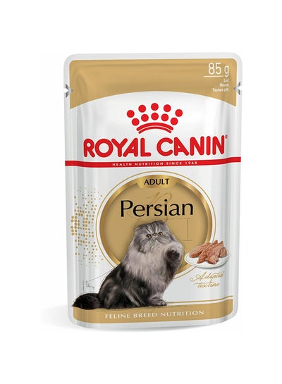 Buy Persian Adult Cat Wet Food White/Gold 85grams in UAE