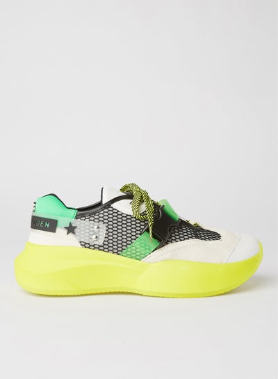 Buy Invest Low Top Sneakers Yellow in UAE