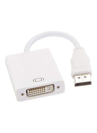 Buy Display Port to DVI Monitor Display adapter White in Egypt
