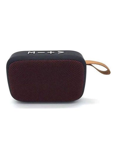 Buy Multi Function Mobile Phone Wireless Mini Portable Speaker Dark Red in Egypt