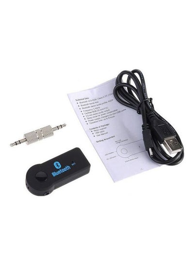 Buy Wireless Car Bluetooth Receiver Adapter 3.5MM AUX Audio Stereo Music Home Hands Free in Egypt