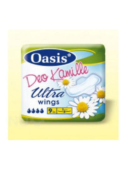 Buy Oasis Ultra Wings Kamille Deo 9 pieces White in Egypt