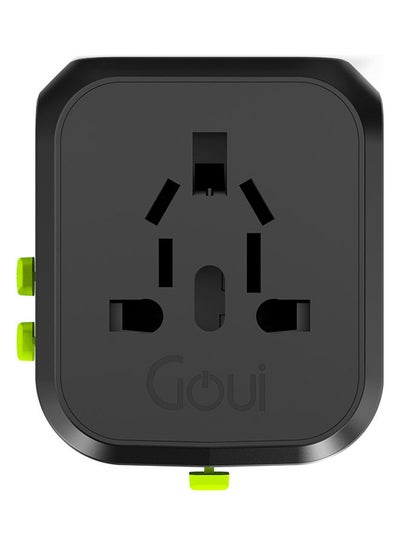 Buy 30W UniqPD Universal Travel Charger Black/Green in Saudi Arabia