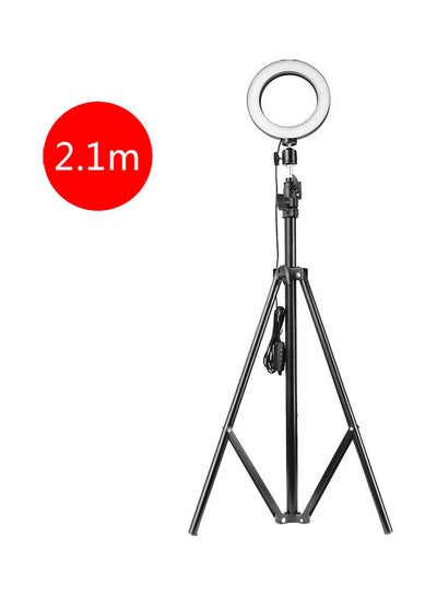 Buy Photography LED Ring Light With Stand Black/White in Egypt