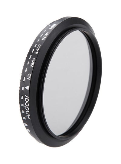 Buy Neutral Density Lens Adjustable Filter Black in UAE