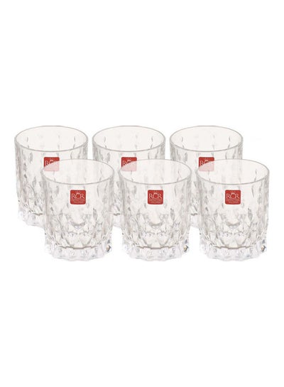 Buy Marilyn Crystal Cup Set, 6 Pieces Clear 340ml in Egypt