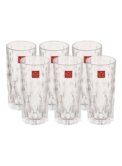 Buy Marilyn Crystal Cup Set, 6 Pieces Clear 350ml in UAE