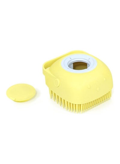 Buy Silicone Massage Bath Brush Yellow 5cm in Egypt