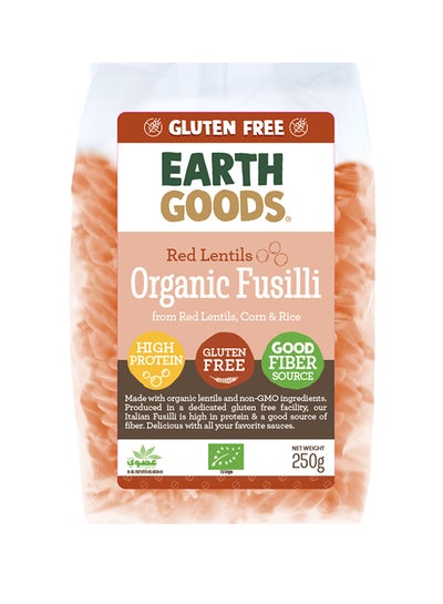 Buy Organic Red Lentils Fusilli 250grams in UAE