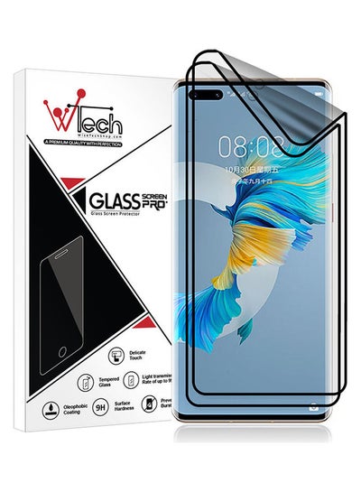 Buy 2-Piece Screen Protector for Huawei Mate 40 Pro clear in Saudi Arabia