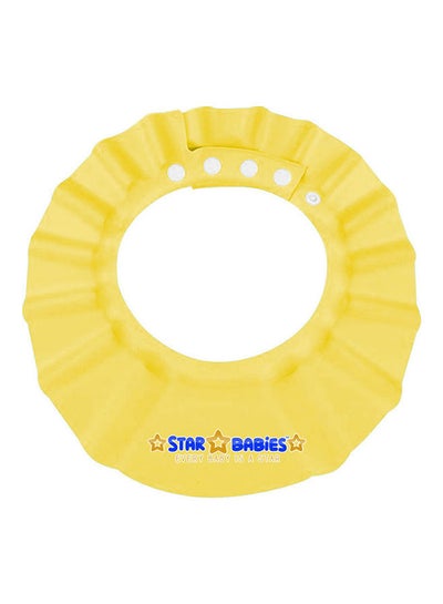 Buy Adjustable Shower Cap Yellow 30x27cm in UAE