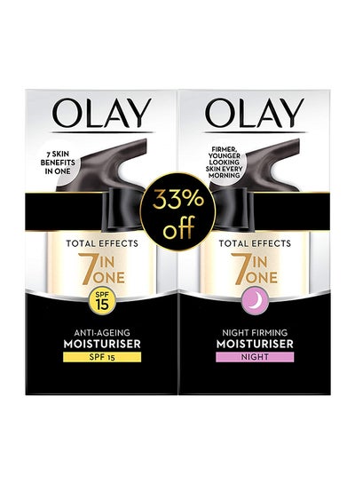 اشتري Moisturizer Day And Night 50+50g Pack of 2 Clear 50+50grams في الامارات