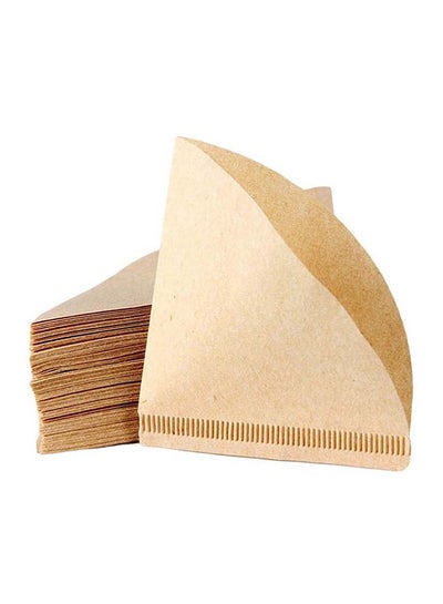 Buy 40-Piece Coffee Paper Filter Beige in Saudi Arabia