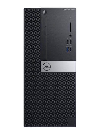 Buy Optiplex 7060 Tower PC With Intel Core i7 8Th Generation Processor, 4GB RAM/1TB HDD/Integrated Graphics Windows Black/Silver With Dell 18.5-Inch Full HD Monitor Black/Silver in Egypt