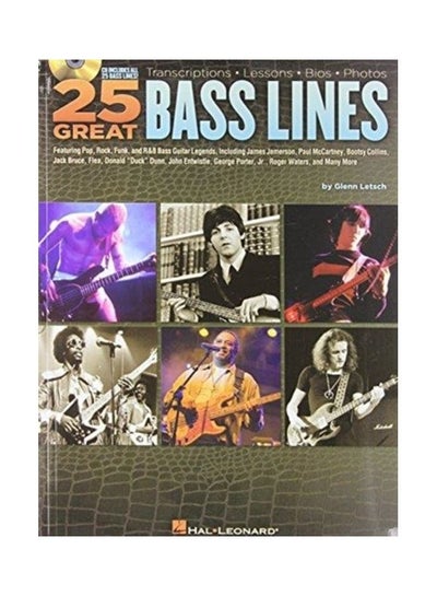 اشتري 25 Great Bass Lines Paperback الإنجليزية by Glenn Letsch في الامارات