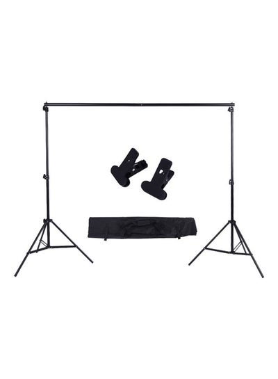 Buy Adjustable Background Support Stand Photo Backdrop Crossbar Kit Black in Egypt