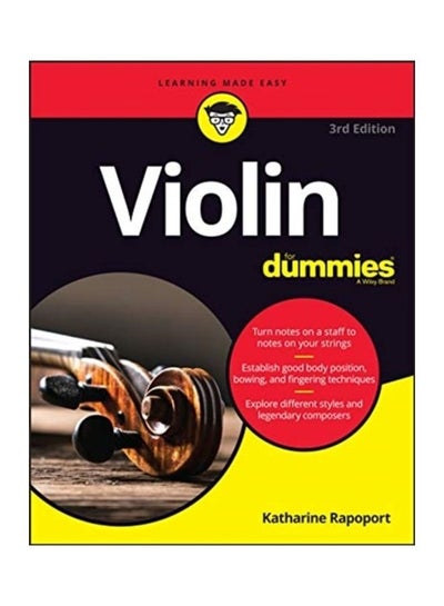 اشتري Violin For Dummies Paperback الإنجليزية by Katharine Rapoport في مصر