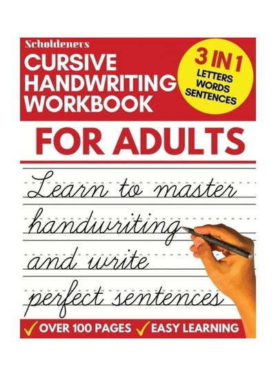 Buy Cursive Handwriting Workbook For Adults Paperback English by Scholdeners - 43951 in UAE