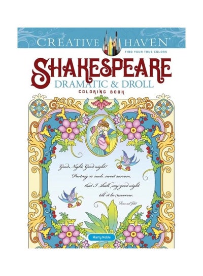 Buy Creative Haven Shakespeare Dramatic & Droll Coloring Book paperback english in UAE