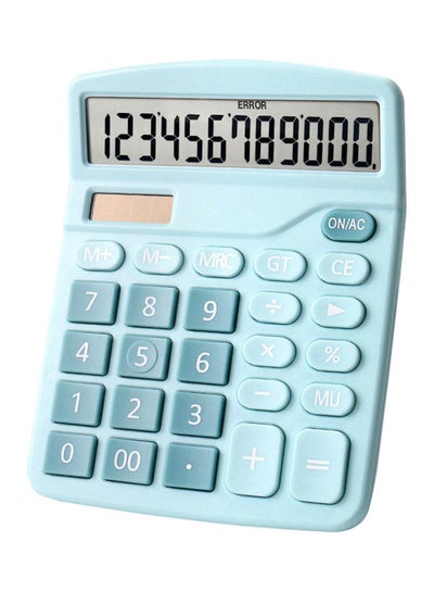 اشتري 12-Digit Desktop Standard Function Calculator Blue في السعودية