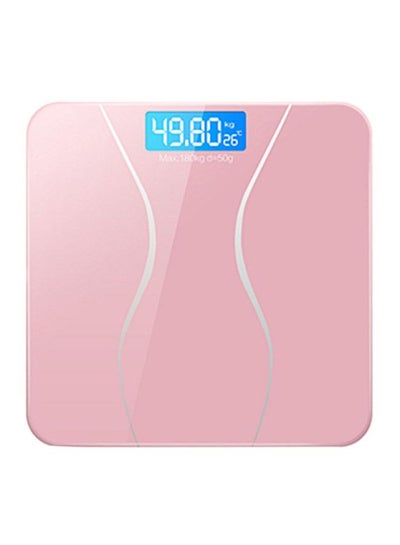 اشتري Digital Weighing Scale Pink 29x2.5x29 centimeter في السعودية