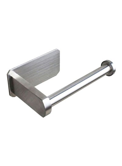 Buy Wall Mount Toilet Paper Holder Silver 15x3.5cm in UAE