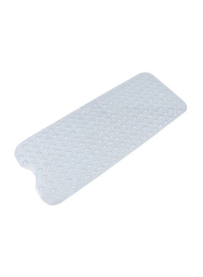 Buy Anti Slip Suction Cup Bath Shower Mat Clear 100x0.5x40cm in UAE