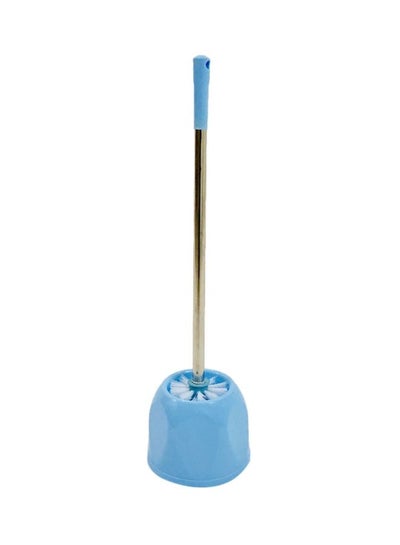 Buy Toilet Clean Brush Blue/Silver 48x16cm in Saudi Arabia