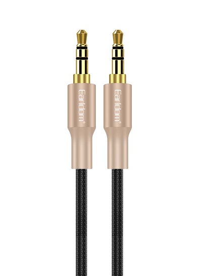 Buy 3.5mm To 3.5mm AUX Audio Cable Gold in UAE