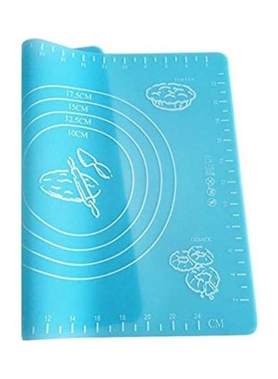 Buy Silicone Baking Cake Rolling Kneading Mat Blue in Egypt