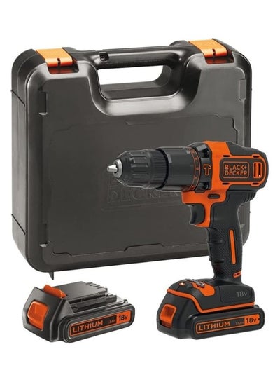 Black+Decker 12V 1.5Ah 900 RPM Cordless Drill Driver with 13 Pieces Bits in  Kitbox For Drilling and Fastening, Orange/Black