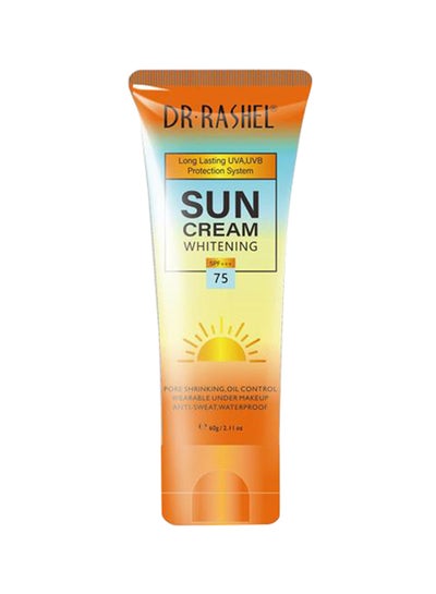 Buy Whitening & Moisturizing Sun Protect Cream Spf 75 Multicolour 60grams in Egypt