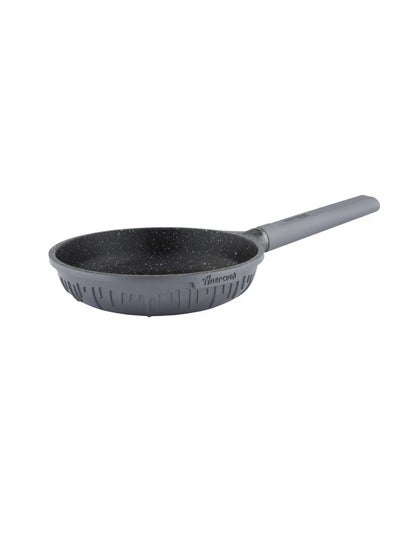 Buy Aluminum Open Fry Pan Silver 20cm in Saudi Arabia