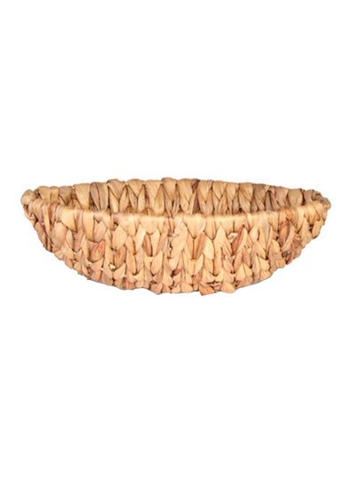 Buy Multi Usable Water Hyacinth Basket Beige 42x23x9cm in UAE